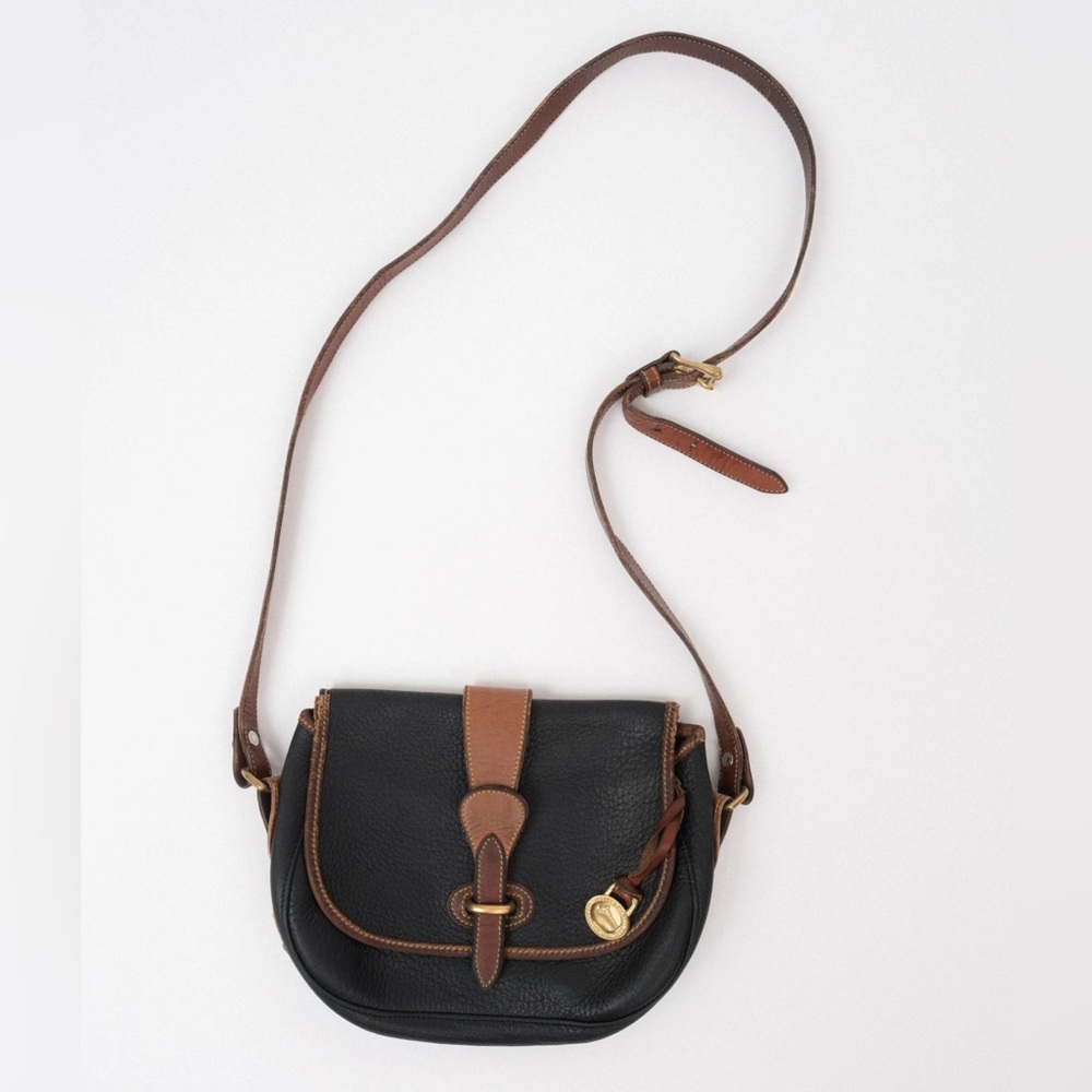 Vintage Dooney and Bourke Crossbody Purse Handbag Bag Pebbled Leather Black